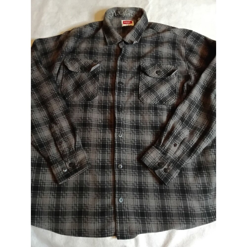 WRANGLER Men's Flannel Shirt Size 2XL Regular Fit Shacket